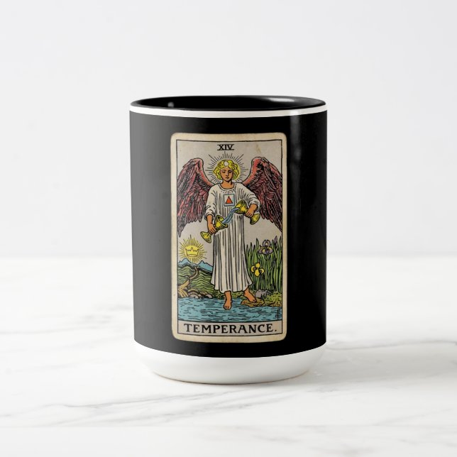 The Temperance Tarot Two-Tone Coffee Mug (Center)