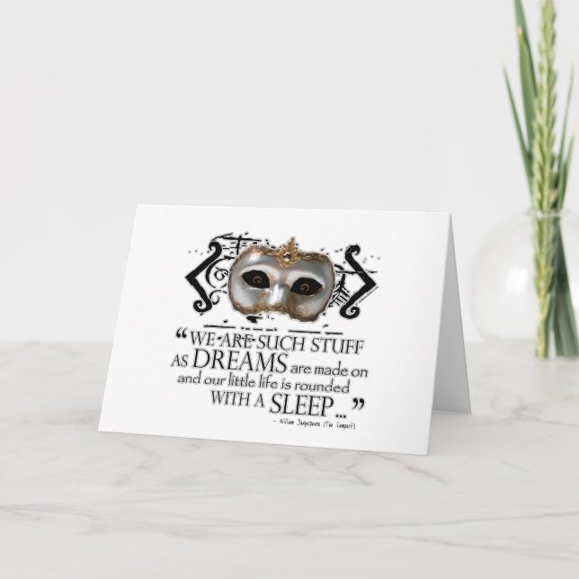 The Tempest Quote Card (Front)