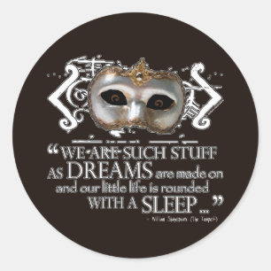 The Tempest Quote Classic Round Sticker
