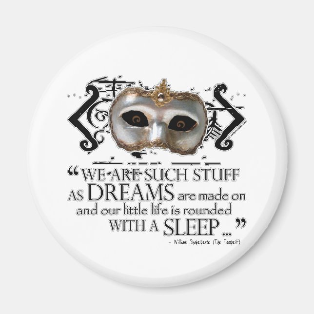 The Tempest Quote Magnet (Front)