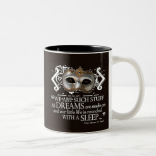 The Tempest Quote Two-Tone Coffee Mug