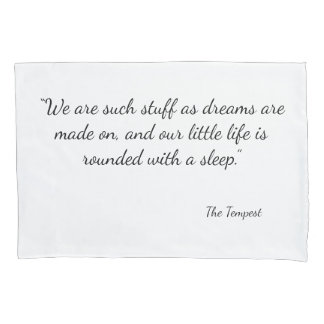 The Tempest quotes double-sided pillow case