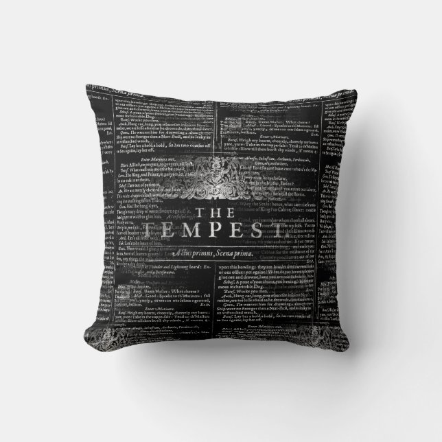 The Tempest Shakespeare Play Pillow (Front)