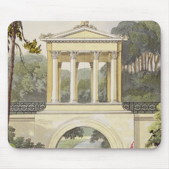 The Temple Bridge, from Ackermann's 'Repository of Mouse Pad (Front)