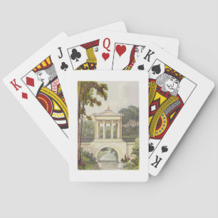 The Temple Bridge, from Ackermann's 'Repository of Playing Cards
