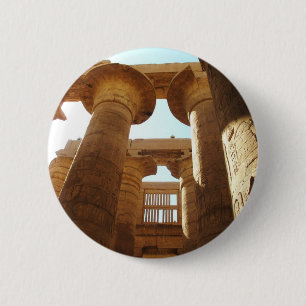The Temple Complex of Karnak in Thebes, Egypt 6 Cm Round Badge