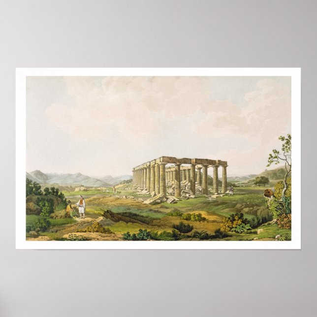The Temple of Apollo Epicurius, plate 25 from Part Poster (Front)