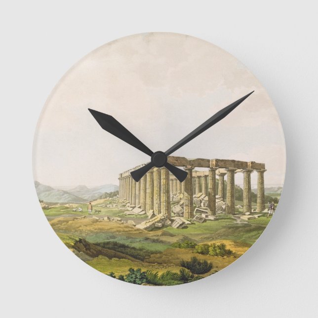 The Temple of Apollo Epicurius, plate 25 from Part Round Clock (Front)
