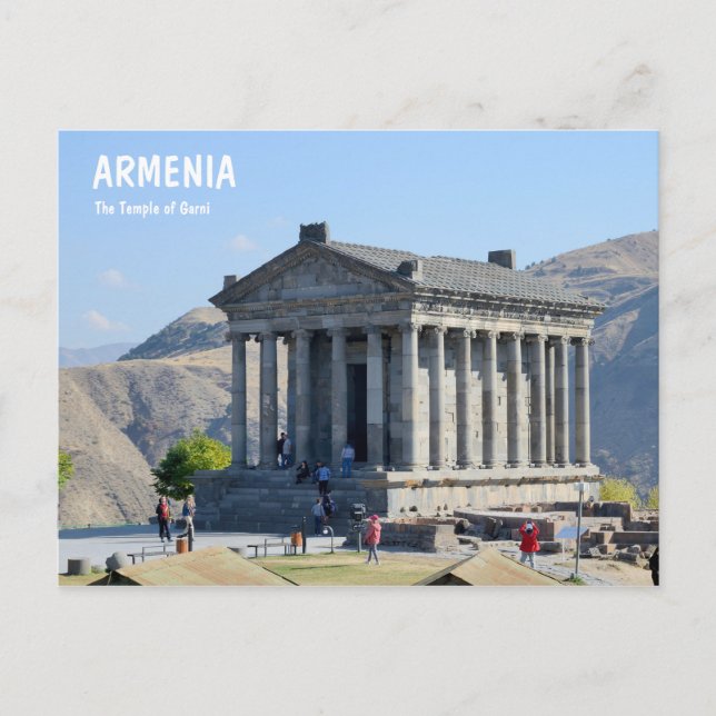 The Temple of Garni in Armenia Postcard (Front)