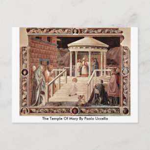 The Temple Of Mary By Paolo Uccello Postcard