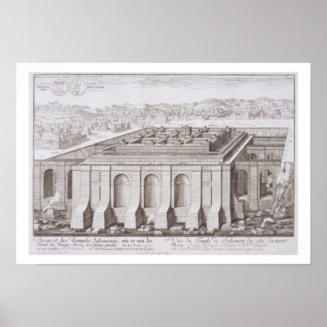 The Temple of Solomon, Jerusalem, from 'Entwurf ei Poster (Front)
