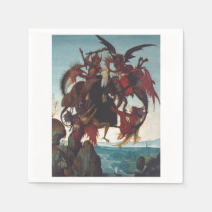 The Temptation of Saint Anthony by Michelangelo Napkin