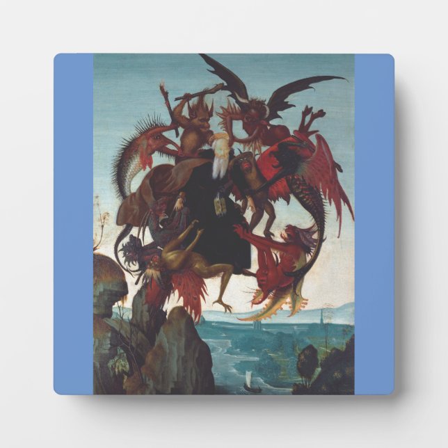 The Temptation of Saint Anthony by Michelangelo Plaque (Front)