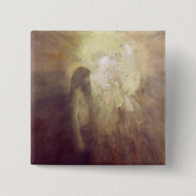 The Temptation of St. Anthony, 1883 15 Cm Square Badge (Front)