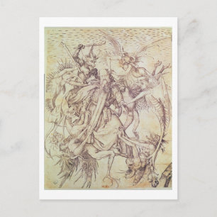 The Temptation of St. Anthony (engraving) Postcard