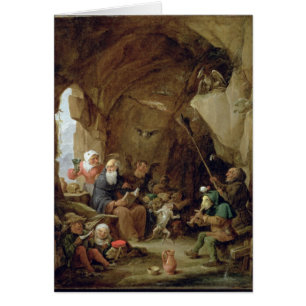 The Temptation of St. Anthony in a Rocky Cavern