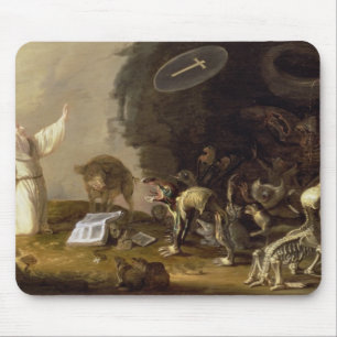 The Temptation of St. Anthony (panel) Mouse Pad