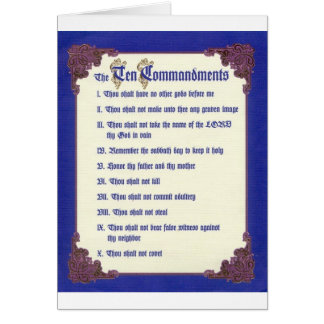 THE TEN COMMANDMENTS
