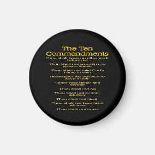The Ten Commandments 01 Magnet