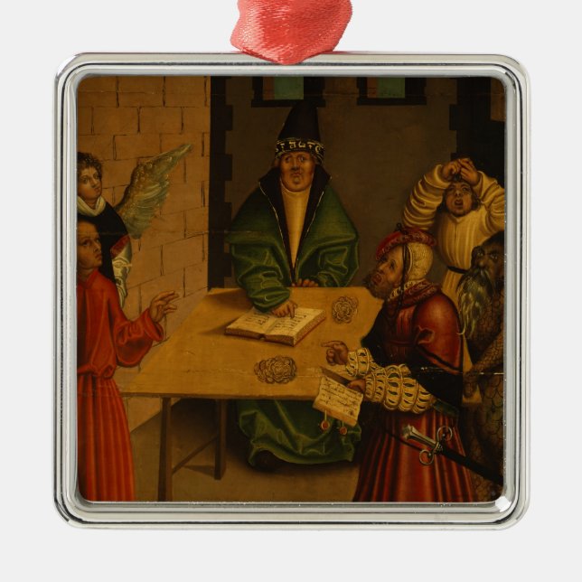 The Ten Commandments, 1516 Metal Tree Decoration (Front)