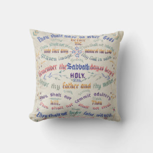 The Ten Commandments Cushion