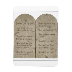 The Ten Commandments [English] Magnet