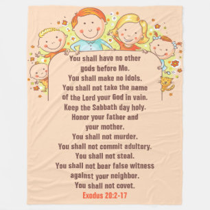 The Ten Commandments - Fleece Blanket, 60"x80"