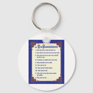 THE TEN COMMANDMENTS KEY RING