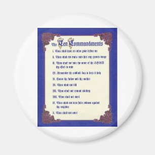 THE TEN COMMANDMENTS MAGNET