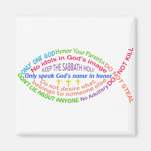 The Ten Commandments Magnet