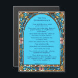 The Ten Commandments Magnet<br><div class="desc">A magnet of the Ten Commandments for your magnetic board or refrigerator or any place you wish to place it!!!  You can add an envelope if you wish to mail it out to someone!!!</div>