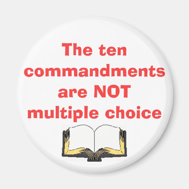The ten commandments Magnet (Front)