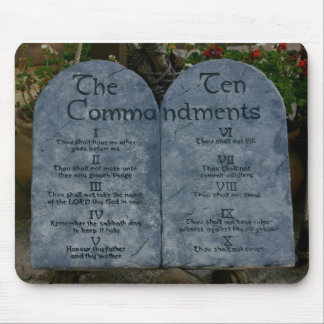 The Ten Commandments Mouse Pad