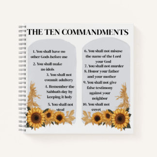 The Ten Commandments Notebook