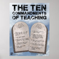 The Ten Commandments of Teaching