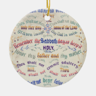 The Ten Commandments ornament