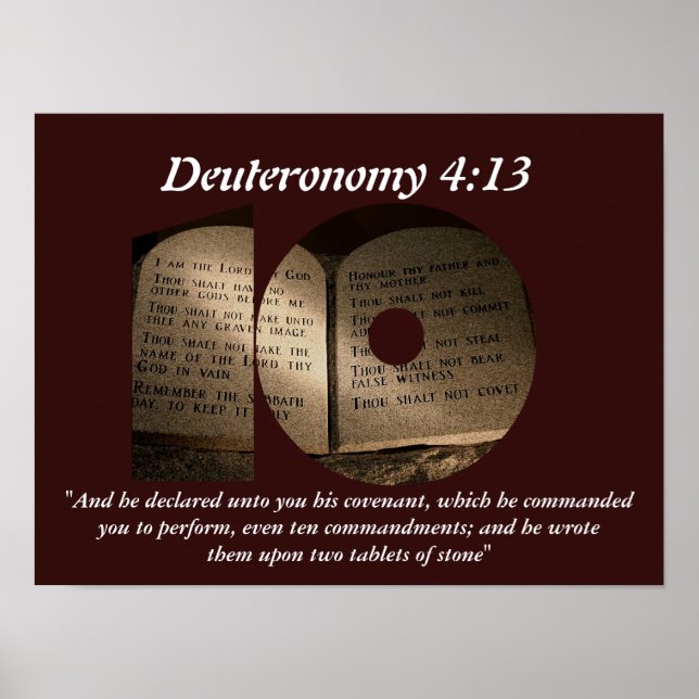 The Ten Commandments Poster (Front)