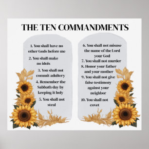 The Ten Commandments Poster