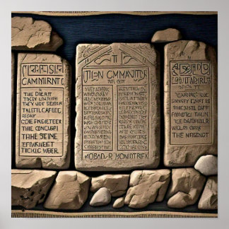 The Ten Commandments Poster