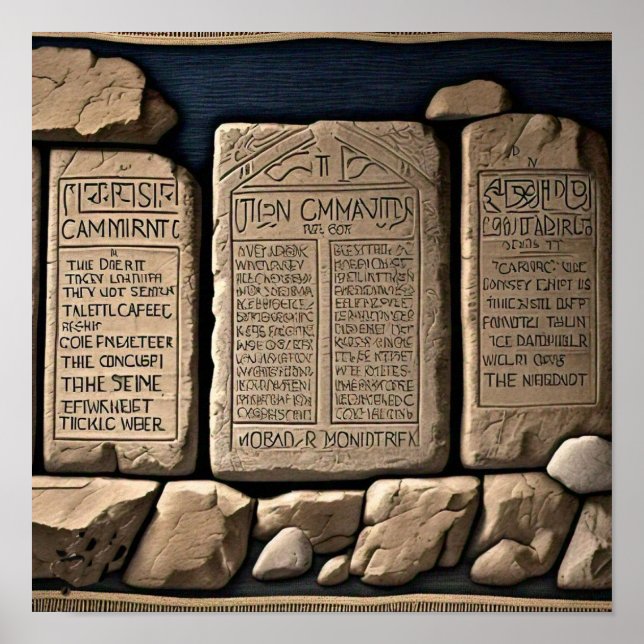 The Ten Commandments Poster (Front)