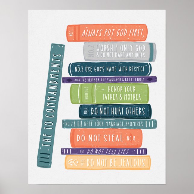 The Ten Commandments Poster (Front)