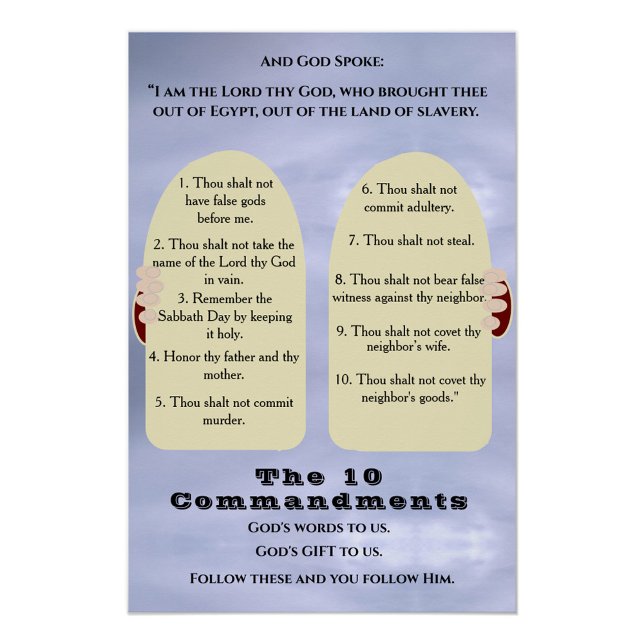 The Ten Commandments Poster (Creator Uploaded)