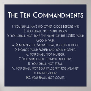The Ten Commandments Poster