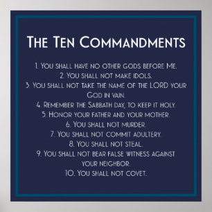 The Ten Commandments Poster