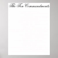 The Ten Commandments Subtle