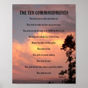 The Ten Commandments - Sunset #2 Poster