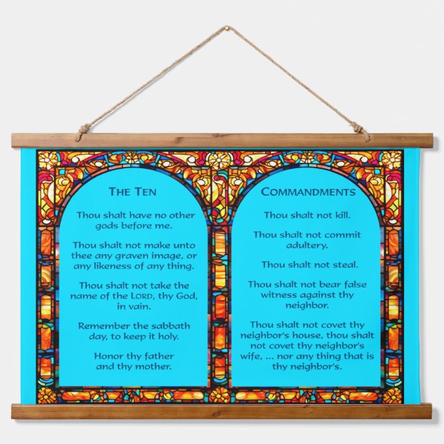 The Ten Commandments Tapestry (Front)