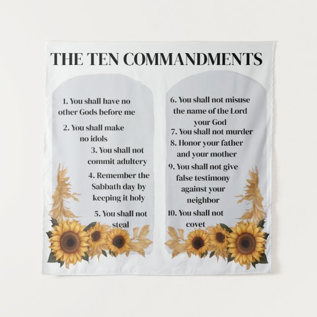 The Ten Commandments Tapestry (Front)