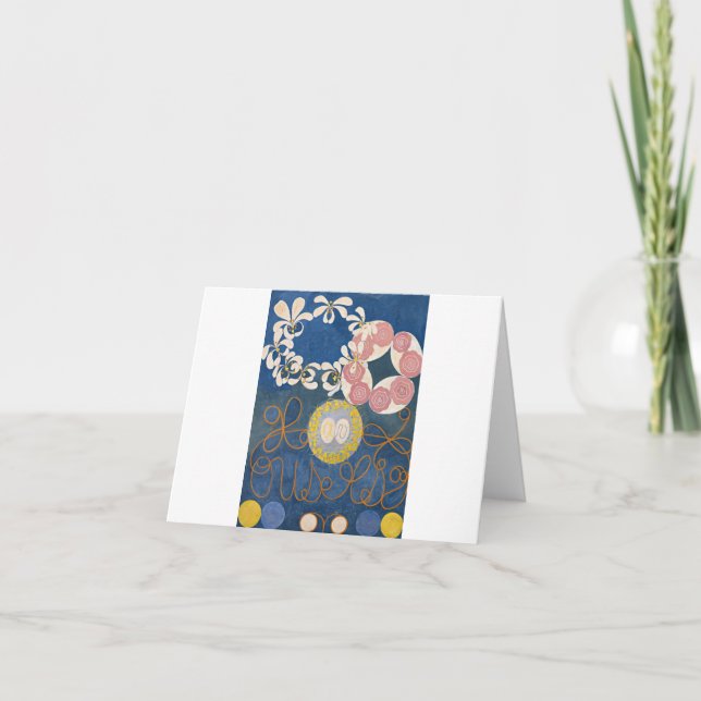The Ten Largest, Group IV, No.1 by Hilma af Klint Thank You Card (Front)