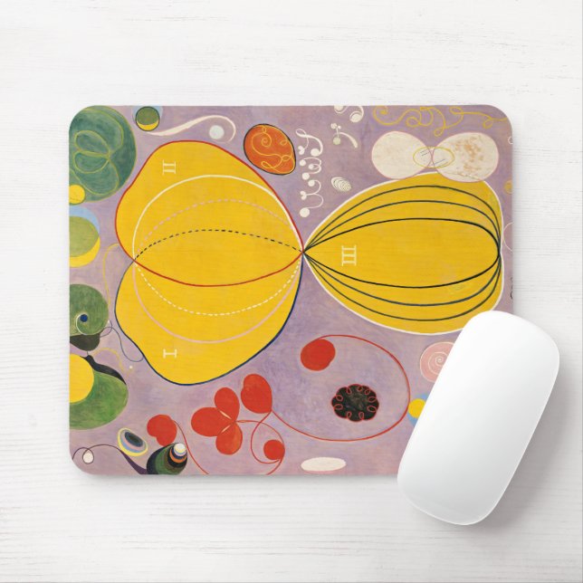 The Ten Largest, Group IV, No.7 by Hilma af Klint Mouse Pad (With Mouse)